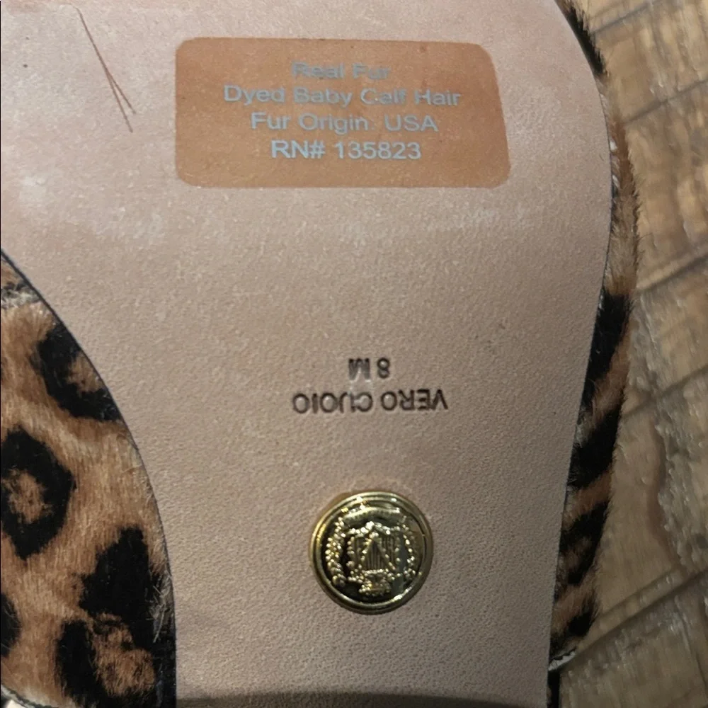 Veronica Beard Leopard Print Slingback Heels NWOT - Picture 2 of 9